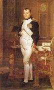 Jacques-Louis David Napoleon in his Study oil painting on canvas